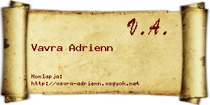 Vavra Adrienn névjegykártya