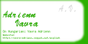 adrienn vavra business card